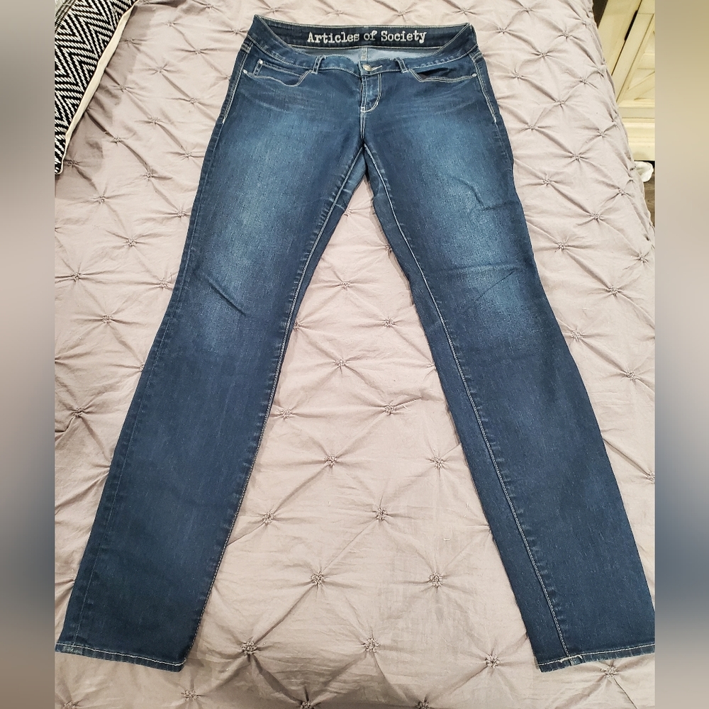 Articles of Society Mid Rise Skinny Jeans